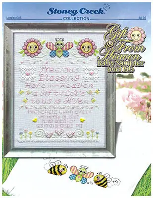 Gift From Heaven Baby Sampler and Bib by Stoney Creek Get Yours