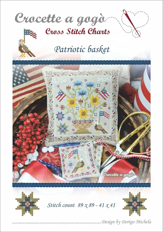 Patriotic Basket by Crocette a gogo Seasonal Sale