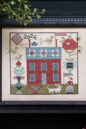 Miss Pilkington's Cottage by Plum Street Samplers Genuine