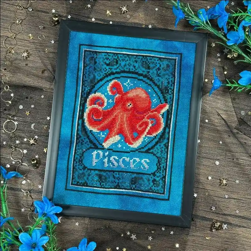 Zodiac Pisces by The Stitch Crypt Fan Favorite