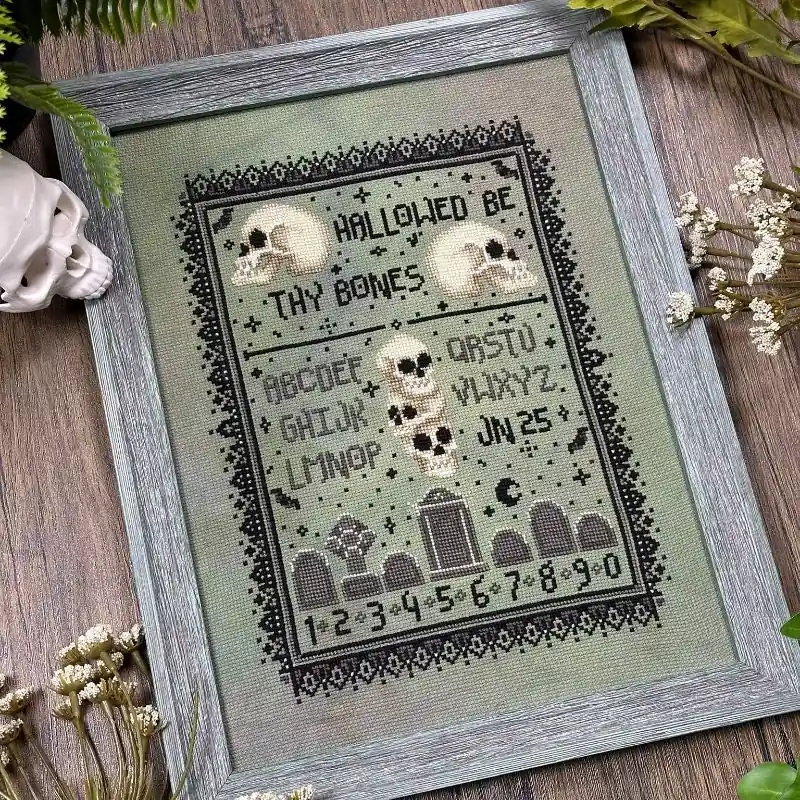 Hallowed Be Sampler by The Stitch Crypt Must Have