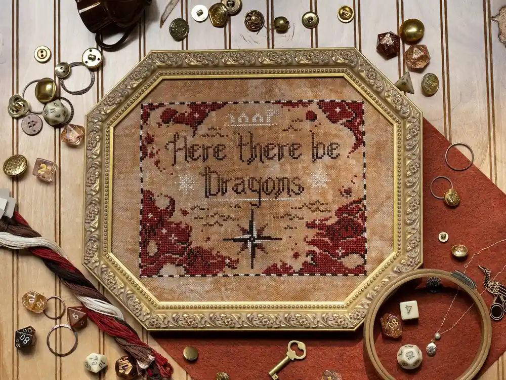 Original Here There Be Dragons by Sprouting Lupine