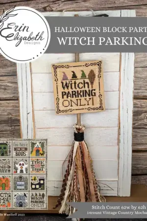 No Minimum Order Halloween Block Party - Witch Parking by Erin Elizabeth Designs