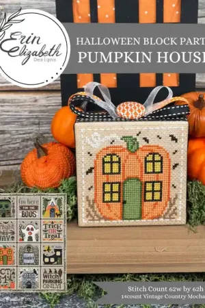 Halloween Block Party - Pumpkin House by Erin Elizabeth Designs Direct From Manufacturer