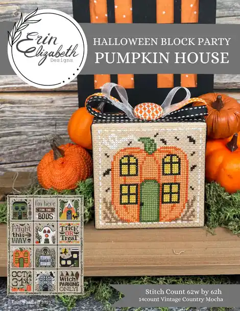 Halloween Block Party - Pumpkin House by Erin Elizabeth Designs Direct From Manufacturer