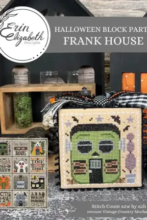 Holiday Sale Halloween Block Party - Frank House by Erin Elizabeth Designs