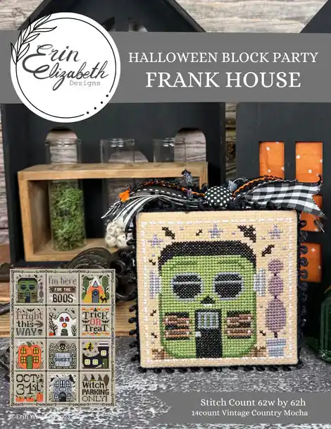 Holiday Sale Halloween Block Party - Frank House by Erin Elizabeth Designs