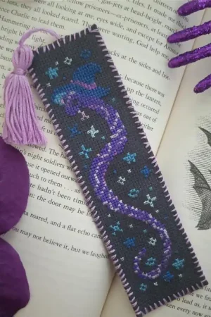 Money Back Guarantee Magical Snake Bookmark by BAD Stitch