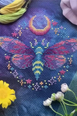 Neon Cicada by BAD Stitch Original