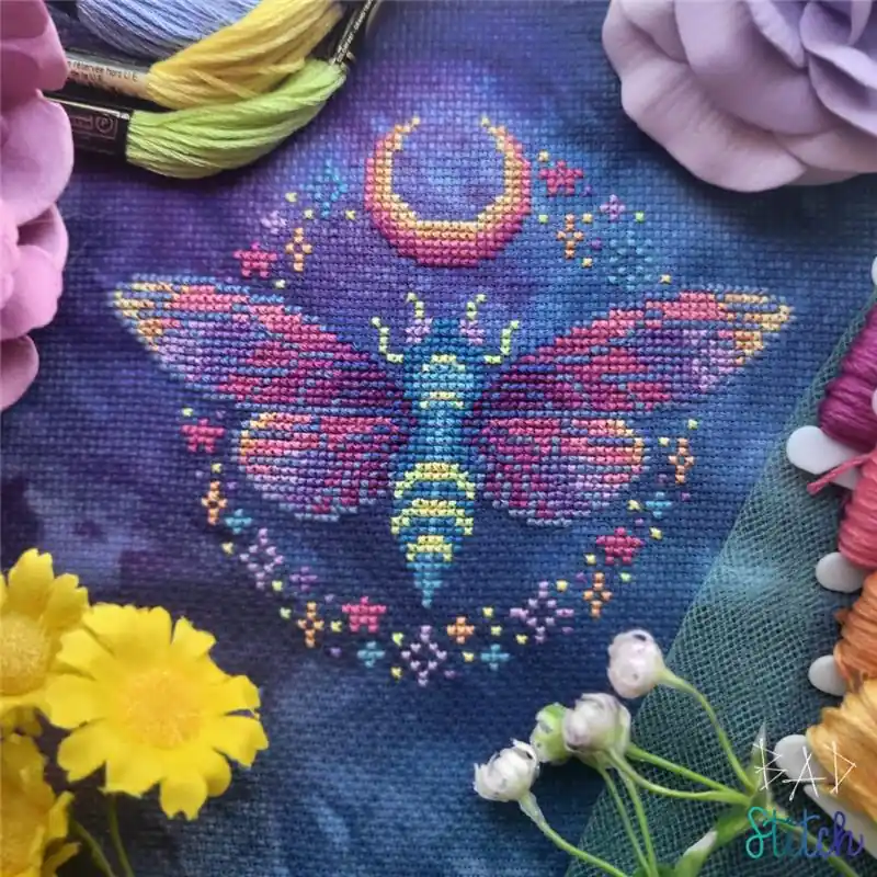 Neon Cicada by BAD Stitch Original