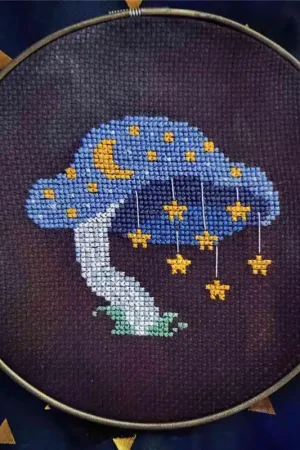 Celestial Mushroom by BAD Stitch Free Shipping