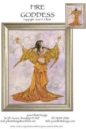 Modern Fire Goddess by Joan Elliott Designs