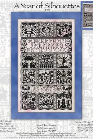 Low Price A Year of Silhouettes by Joan Elliott Designs