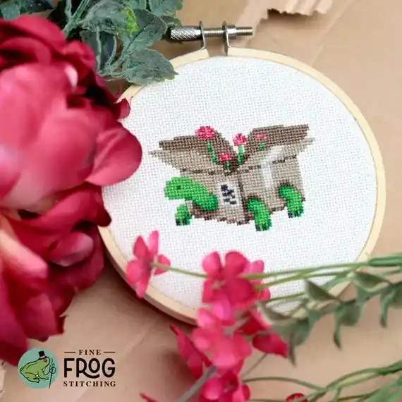 Box Turtle by Fine Frog Stitching Time-Limited