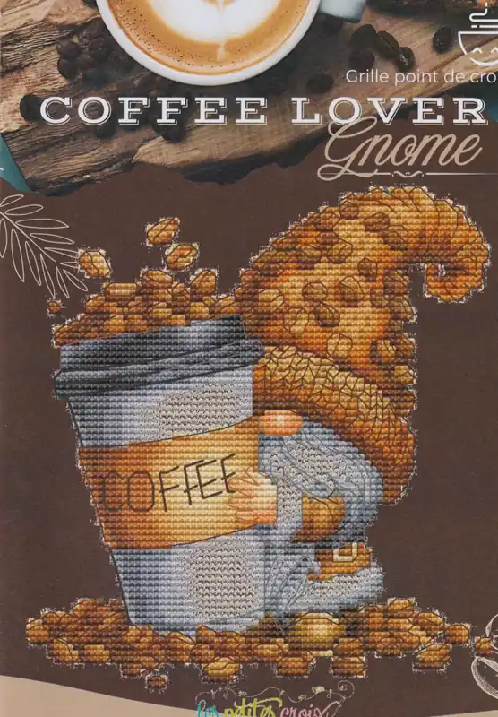 Fresh Stock Coffee Lover Gnome by Les petites croix de Lucie
