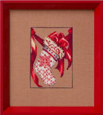 Factory Price Red Ribbon Stocking by Nora Corbett