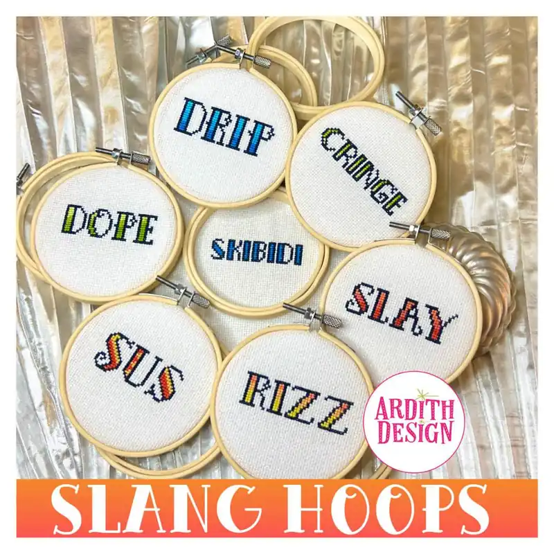 Slang Hoops by Ardith Design Free Shipping