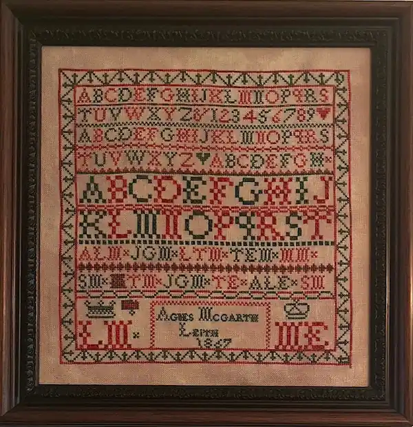Fresh Stock Agnes McGrath Leith- 1867 by Olde Willow Stitchery