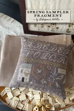 Spring Sampler Fragment by Shakespeare's Peddler's Bargain