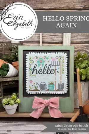 Flash Sale Hello Spring Again by Erin Elizabeth Designs