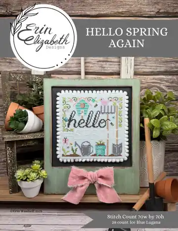 Flash Sale Hello Spring Again by Erin Elizabeth Designs