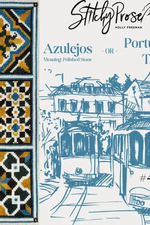 Reduced Price Azulejos - Portuguese Tiles by Stitchy Prose