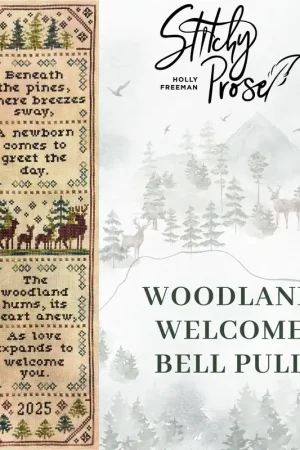 Woodland Welcome Bell Pull by Stitchy Prose Instant Buy