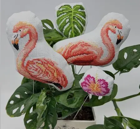 Flamingo Flamboyance by Tiny Modernist Original