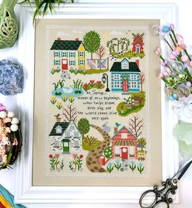 Latest Spring Traditions Sampler by Tiny Modernist