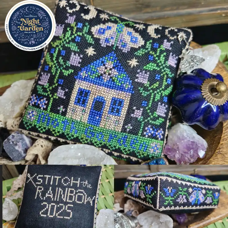 Super Sale Moonlit Cottage by Quaint Rose NeedleArts
