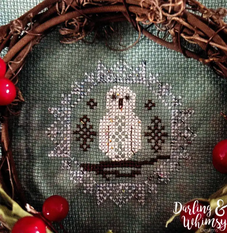 Express Delivery Quirky Quaker Snowy Owl by Darling & Whimsy