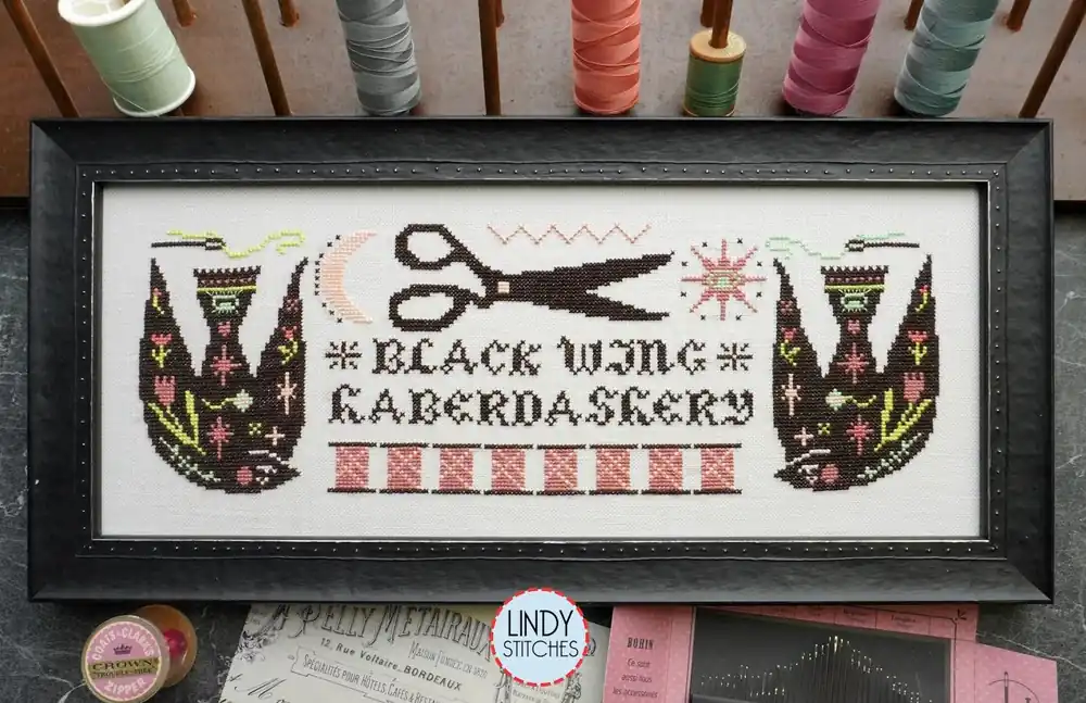 Markdown Black Wing Haberdashery by Lindy Stitches
