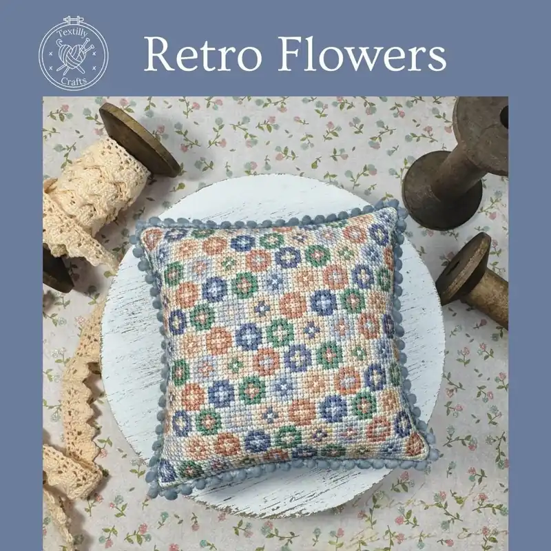 Retro Flowers by Textilly Crafts Special Discount