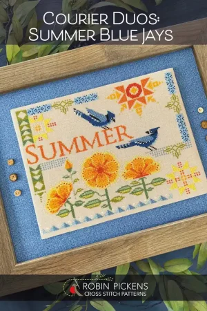 Fast Shipping Courier Duos: Summer Blue Jays by Robin Pickens