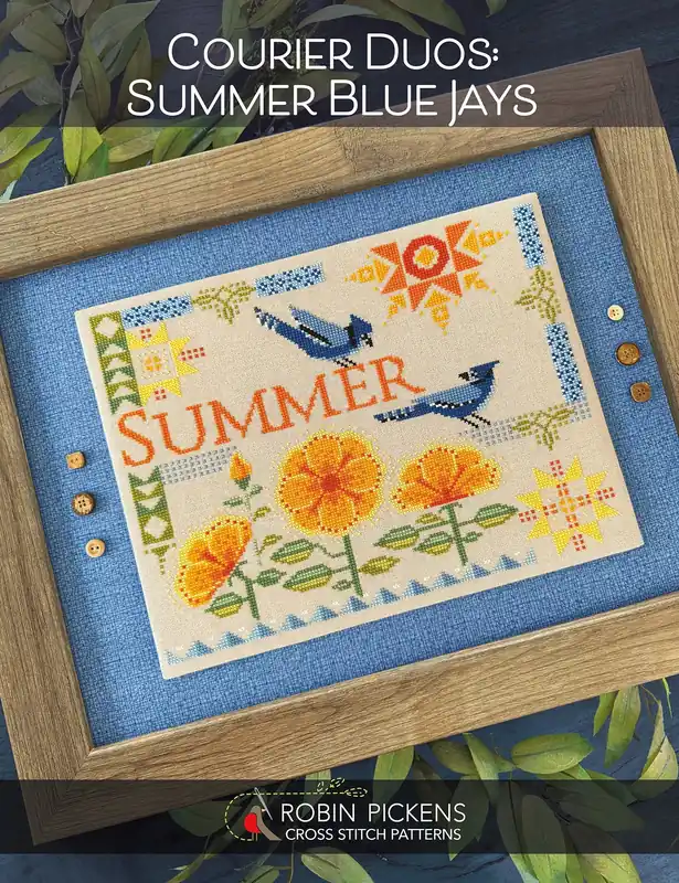 Fast Shipping Courier Duos: Summer Blue Jays by Robin Pickens