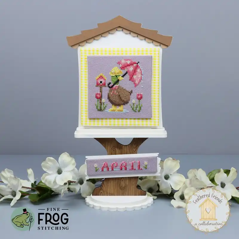 Feathered Friends: April by Fine Frog Stitching Limited Edition