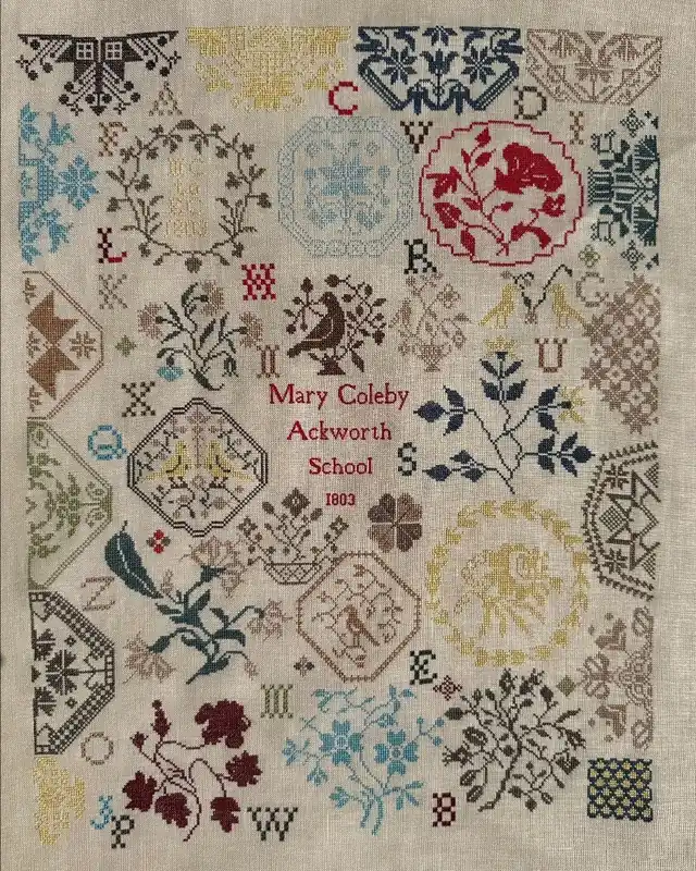 Exclusive Mary Coleby, Ackworth School 1803 by Cross Stitch Antiques