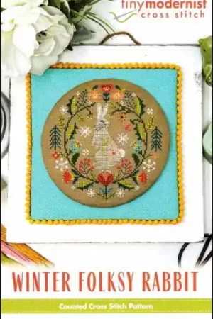 Big Sale Winter Folksy Rabbit by Tiny Modernist