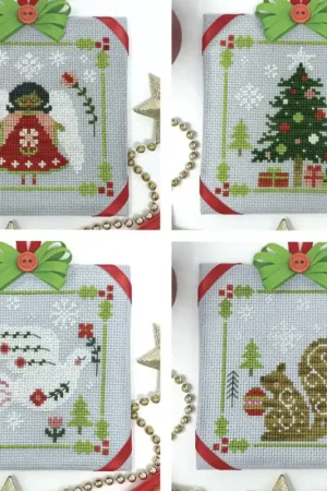 Same Day Shipping Ornament Series Woodland Christmas Parts 5-8 by Tiny Modernist