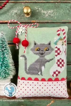 Modern A Purr-fect Christmas by Luminous Fiber Arts