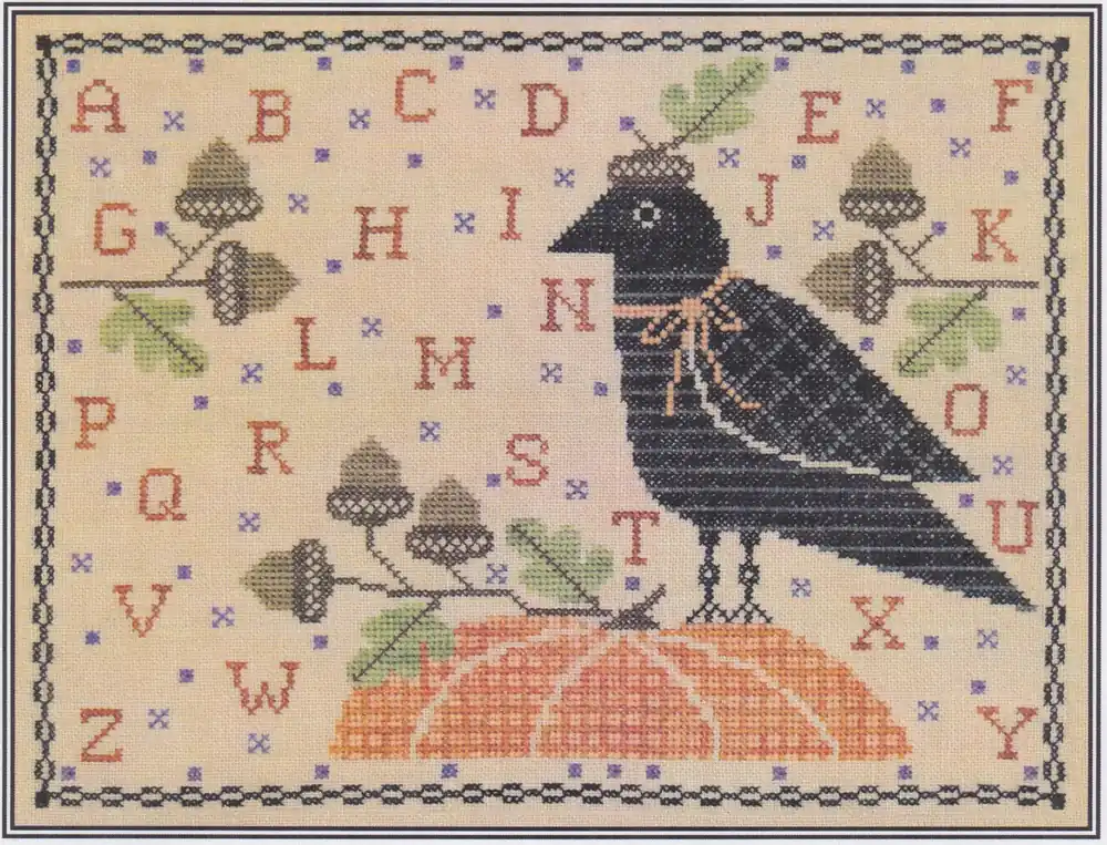 Holiday Sale Miss Raven's Pumpkin Sampler by Artful Offerings