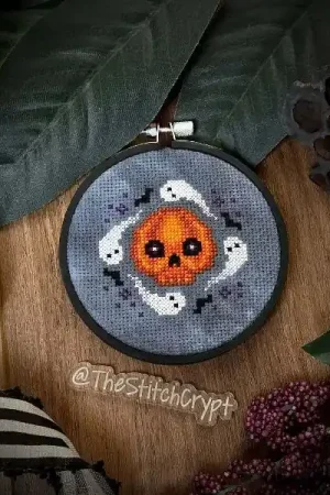 Big Sale All Hallows Skull by The Stitch Crypt