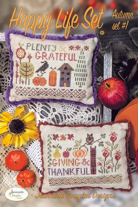 Autumn Set 1: Happy Life Set by Jeannette Douglas Designs Big Sale