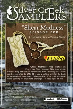 Affordable Shear Madness Scissor Fob by Silver Creek Samplers