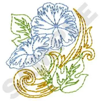 Top Pick Morning Glory Embroidery Design