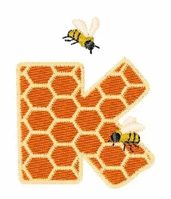 Next Day Delivery Honeycomb K Embroidery Design