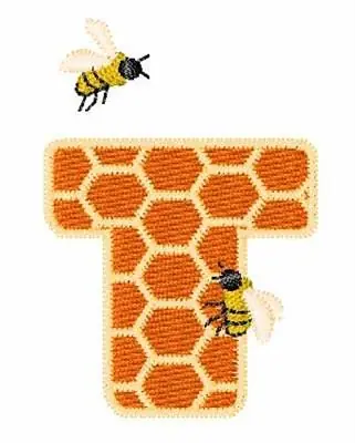 Bulk Order Honeycomb T Embroidery Design