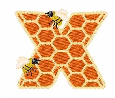 Honeycomb X Embroidery Design Express Delivery