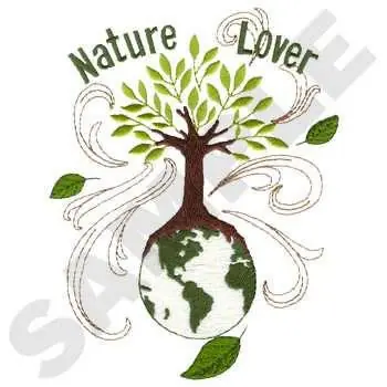 In Demand Tree with Globe Embroidery Design
