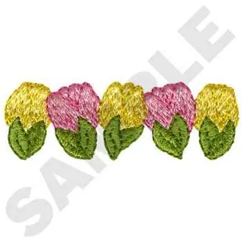 Express Delivery Tulip Border Embroidery Design